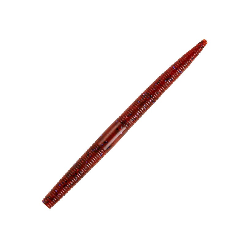 Yum Lures طُعم صيد السمك من البلاستيك الناعم متعدد الأغراض من Yum Lures Dinger - تصميم تكساس الرائع، نمط أحمق، كارولينا Rigged، Pitched، إلخ.، بوربون بيري، 5 بوصات - Image 1